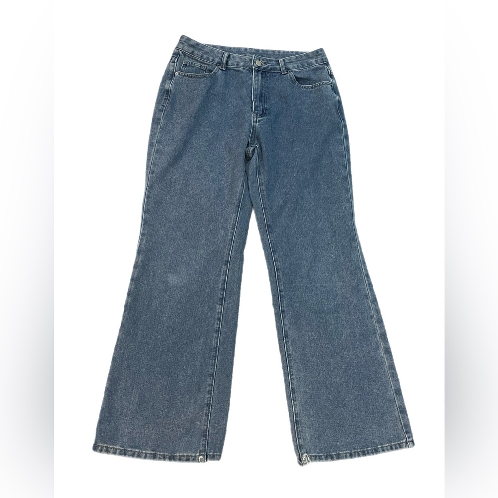 Women’s Gilipur High Rise Wide Leg Straight Loose fit Stretch Denim Jeans L 31”